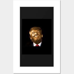 Golden Trump Posters and Art